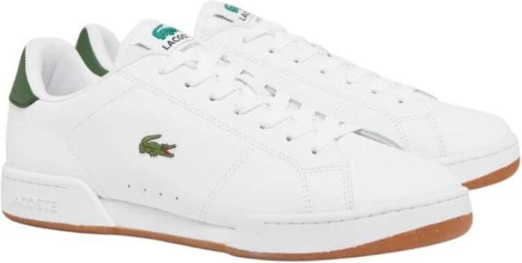 Lacoste Witte sportieve leren sneakers