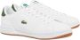 Lacoste Witte sportieve leren sneakers - Thumbnail 2