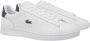 Lacoste Witte sportieve leren sneakers White Heren - Thumbnail 12