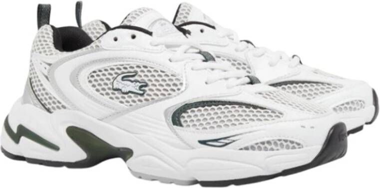 Lacoste Witte Textiel Sports Sneakers Vrouwen