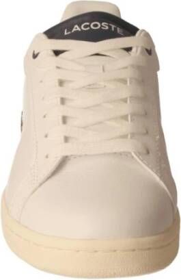 Lacoste Witte Blauwe Carnaby Damessneakers Wit Dames