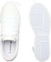 Lacoste Logo Sneakers Mat Leer Zijlabel In reliëf Brede Zool White Dames - Thumbnail 18