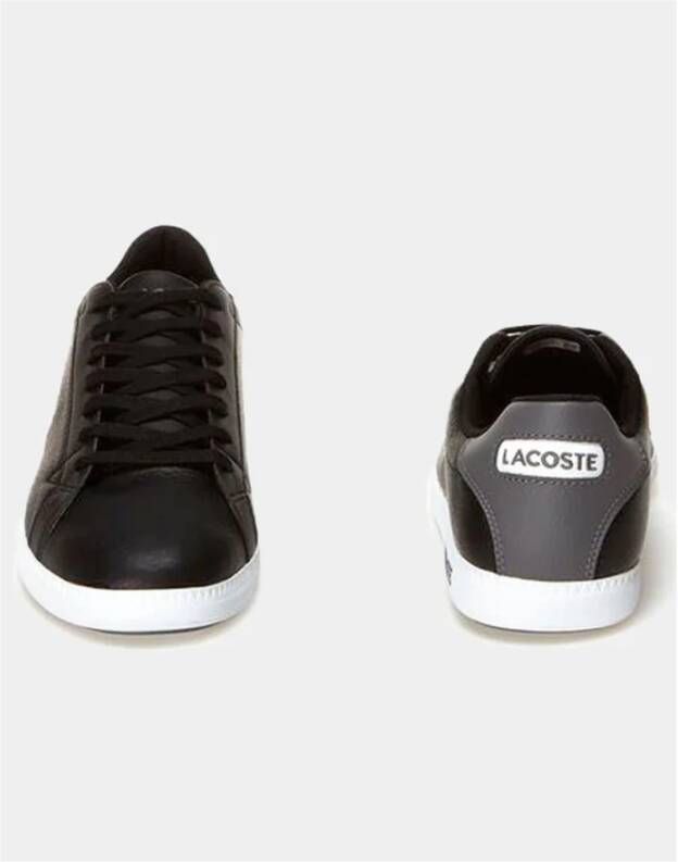 Lacoste Zwarte leren sneakers Graduate Lcr3 Black Heren