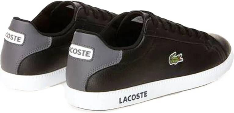 Lacoste Zwarte leren sneakers Graduate Lcr3 Black Heren