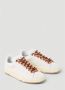 Lanvin Aztec-Weave Vetersluiting Suède Sneakers Beige Heren - Thumbnail 6