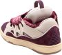 Lanvin Beige Bourgondische Leren Sneakers Veters Multicolor - Thumbnail 2