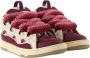 Lanvin Beige Bordeau Synthetische Curb Sneakers - Thumbnail 2