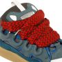 Lanvin Blauw en rood leren stoeprand sneakers - Thumbnail 2