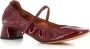 Lanvin Bordeaux Platte Ballerina Schoenen Red Dames - Thumbnail 3