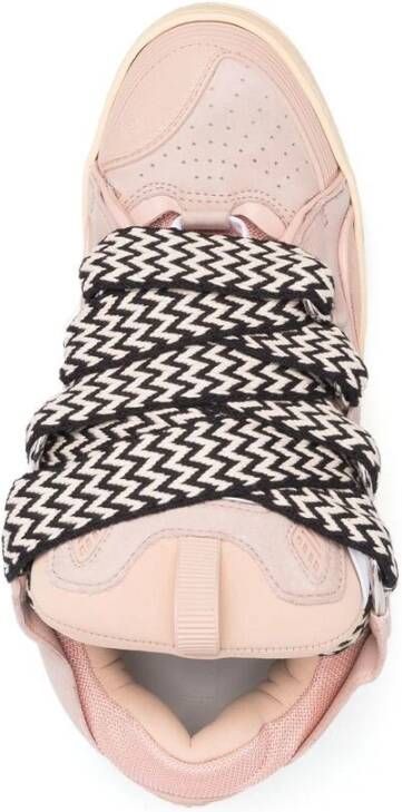 Lanvin Roze Chunky Lace-Up Sneakers Pink Heren
