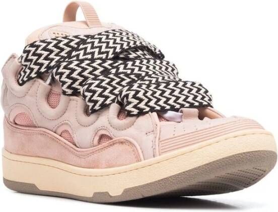 Lanvin Roze Chunky Lace-Up Sneakers Pink Heren