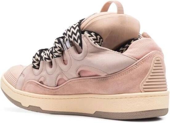 Lanvin Roze Chunky Lace-Up Sneakers Pink Heren