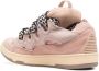 Lanvin Chunky Lace-Up Sneakers Pink Heren - Thumbnail 4