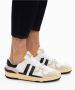 Lanvin Zwarte en witte leren lage sneakers Black Heren - Thumbnail 2