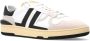 Lanvin Zwarte en witte leren lage sneakers Black Heren - Thumbnail 4