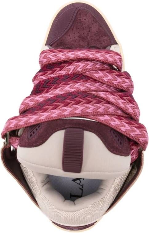 Lanvin Curb Leather Sneakers