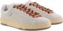 Lanvin Aztec-Weave Vetersluiting Suède Sneakers Beige Heren - Thumbnail 4