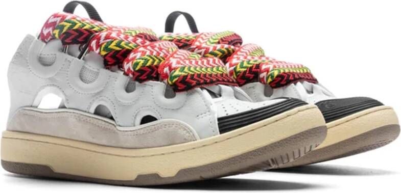 Lanvin Suede Lace-Up Mules Sneakers Multicolor Dames