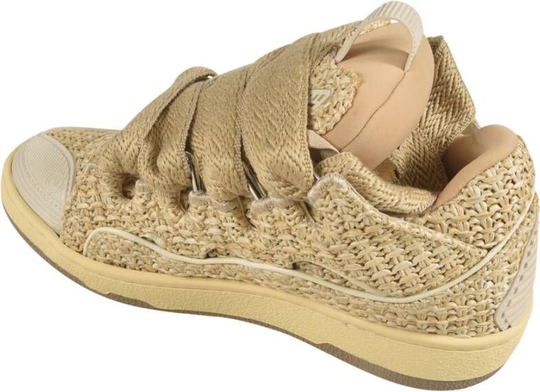 Lanvin Curb Raffia Sneakers