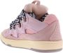 Lanvin Roze Leren Sneakers met Ademende Details Pink Dames - Thumbnail 3
