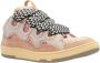 Lanvin Curb Sneakers Technische mix ronde neus vetersluiting Pink Heren - Thumbnail 4