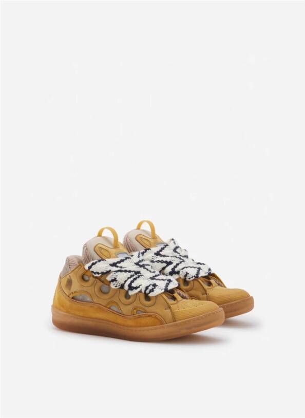 Lanvin Stijlvolle Sneakers voor Mannen Yellow Heren