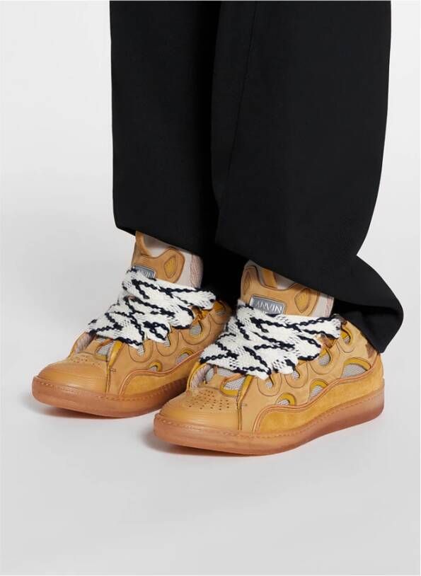 Lanvin Stijlvolle Sneakers voor Mannen Yellow Heren