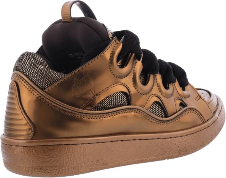 Lanvin Dames Curb Sneaker Bronze Metallic Brown Dames