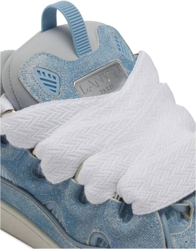 Lanvin Denim Blauwe Sneakers