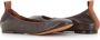 Lanvin Donkerbruine Ballerina Platte Schoenen Brown Dames - Thumbnail 8