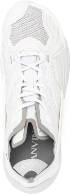 Lanvin Flash X Witte Sneakers Rubberen Zool White Heren