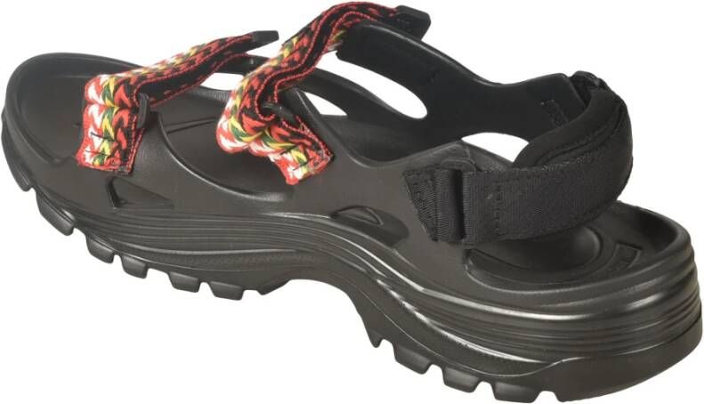 Lanvin Flat Sandals Zwart Heren