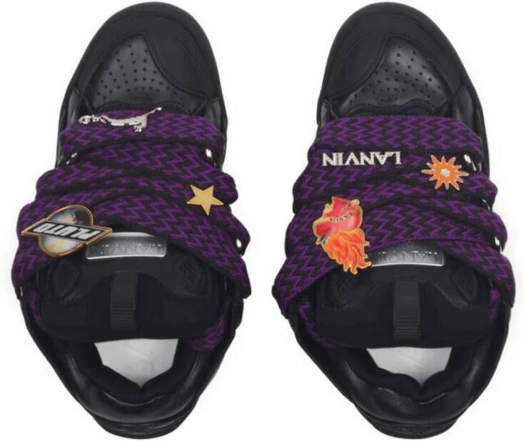 Lanvin Future Curb 3.0 Zwarte Leren Sneakers