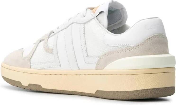 Lanvin Grafische Lage Clay Sneakers Wit Dames