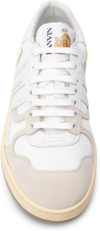 Lanvin Grafische Lage Clay Sneakers Wit Dames