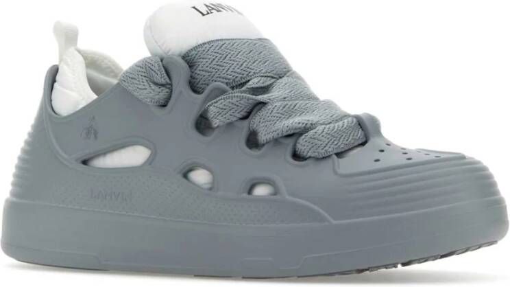 Lanvin Grijze Curb Sneakers van Rubber Grijs Heren