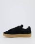 Lanvin Zwarte Suède Lage Sneakers met Multikleur Veters Black Heren - Thumbnail 2