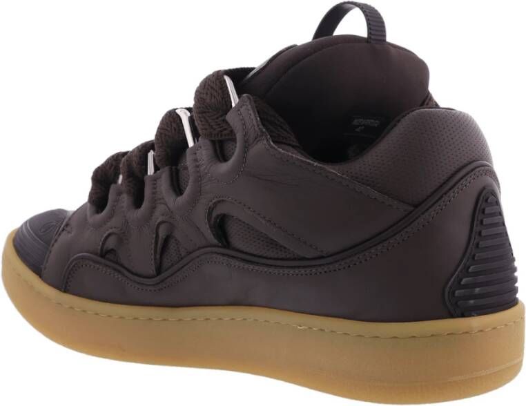 Lanvin Heren Curb Sneaker Bruin Brown Heren