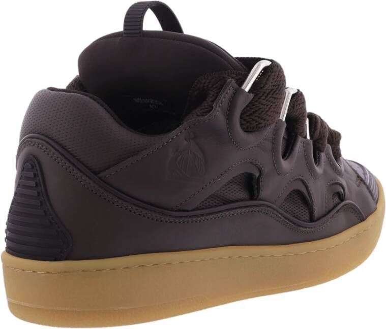 Lanvin Heren Curb Sneaker Bruin Brown Heren