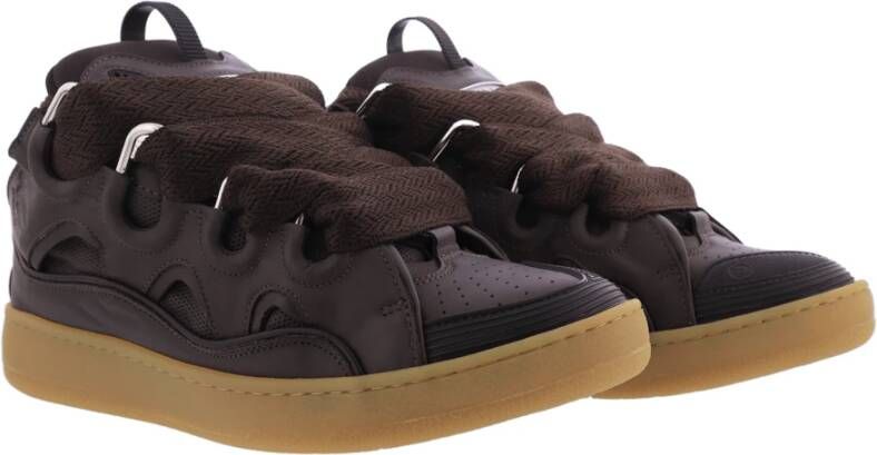 Lanvin Heren Curb Sneaker Bruin Brown Heren