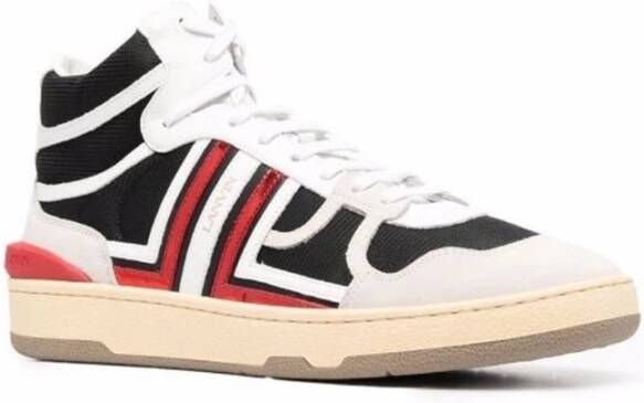 Lanvin High-Top Sneakers met Suede Detail Multicolor Dames