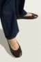 Lanvin Donkerbruine Ballerina Platte Schoenen Brown Dames - Thumbnail 2
