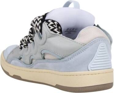 Lanvin Lichtblauwe Curb Sneaker Blauw Heren