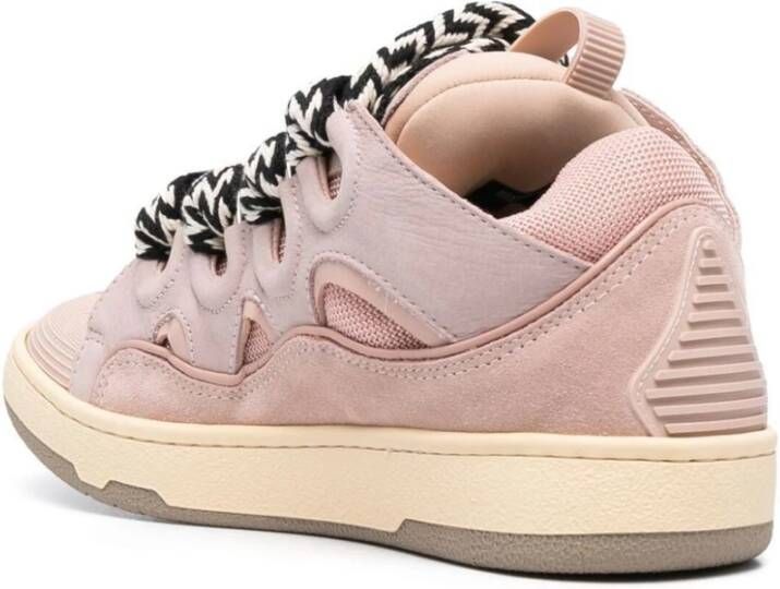 Lanvin Lichtroze Curb Sneakers Pink Dames