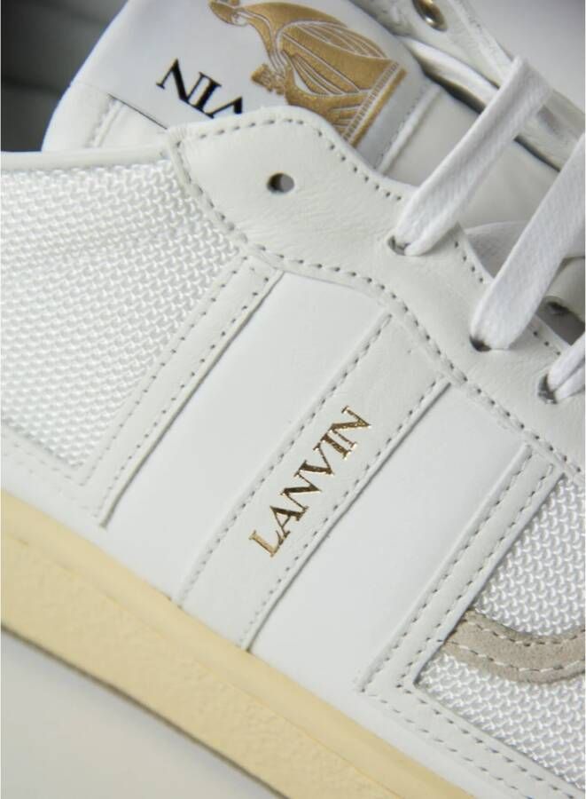 Lanvin Mesh Clay Sneakers White Heren