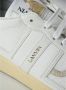 Lanvin Witte en Beige Kalfsleren Clay Sneakers White - Thumbnail 15