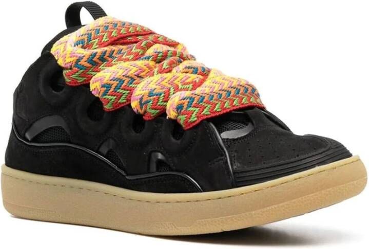 Lanvin Mode Sneakers in Donkerrood Black Dames