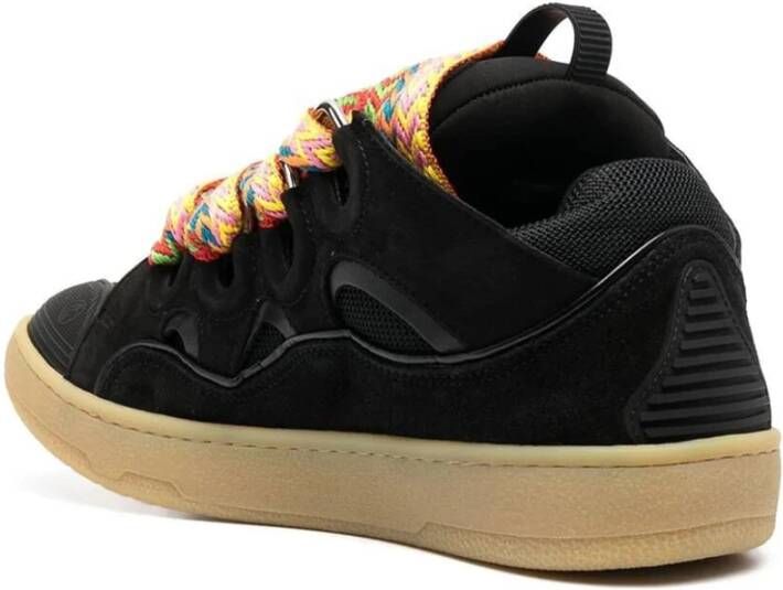 Lanvin Mode Sneakers in Donkerrood Black Dames