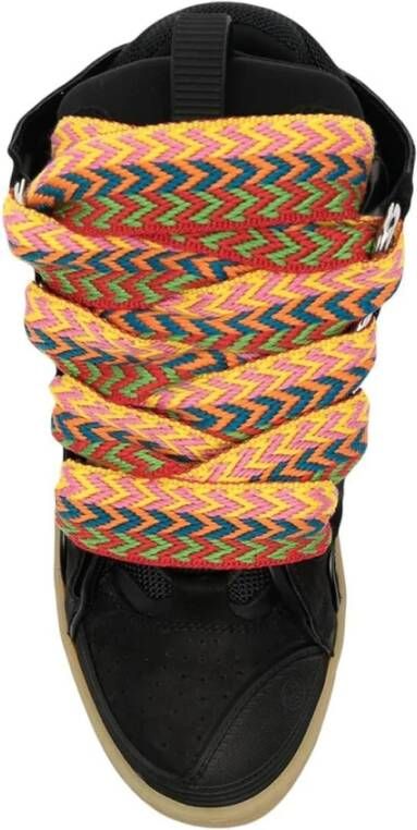 Lanvin Mode Sneakers in Donkerrood Black Dames