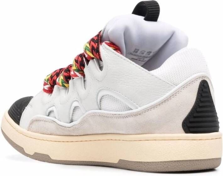 Lanvin Multicolor Curb Veterschoenen White Dames